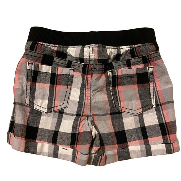 Jumping Beans Plaid Elastic Waist Lightweight Woven Shorts Pockets 4T - Picture 2 of 3